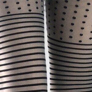 Polka dot and stripes pantyhose super cute! Brand new